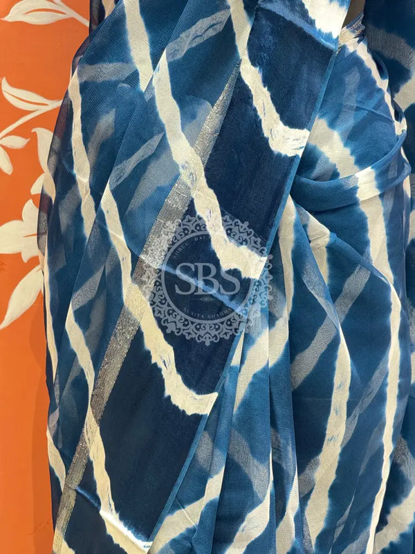 PURE VISCOS GEORGETTE LEHERIYA SAREE