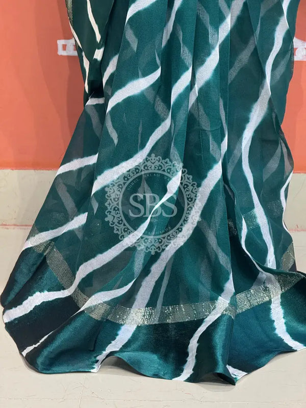 PURE VISCOS GEORGETTE LEHERIYA SAREE