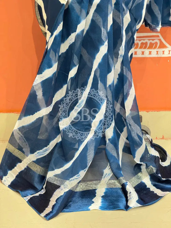 PURE VISCOS GEORGETTE LEHERIYA SAREE