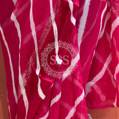 PURE VISCOS GEORGETTE LEHERIYA SAREE