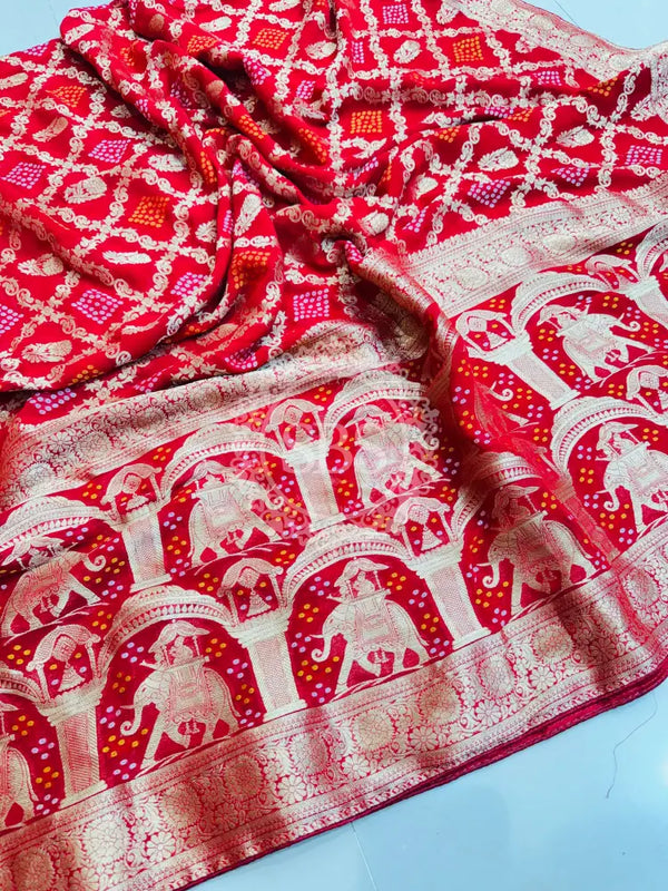 PURE VISCOS KHADDI GEORGETTE DUPATTA