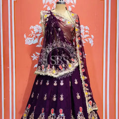 RAJWARI MARWARI ROYAL LEHENGA Burgundy