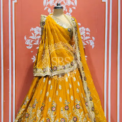 RAJWARI MARWARI ROYAL LEHENGA Mustard