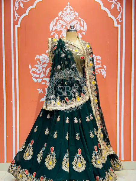 RAJWARI MARWARI ROYAL LEHENGA Teal