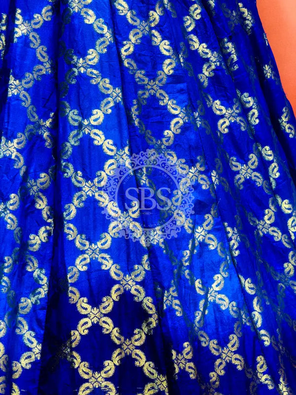ROYAL BLUE GHATCHOLA FULL FLARED LEHENGA