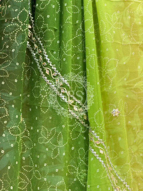 ROYAL GEORGETTE KACHI PATTI SAREE