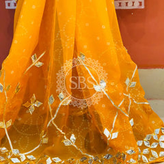 ROYAL GEORGETTE KACHI PATTI SAREE