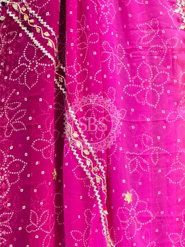 ROYAL GEORGETTE KACHI PATTI SAREE