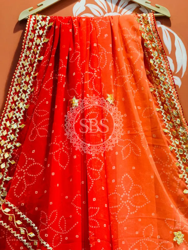 ROYAL GEORGETTE KACHI PATTI SAREE