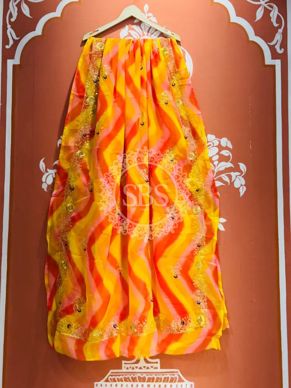 ROYAL GEORGETTE KACHI PATTI SAREE