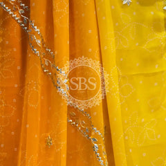 ROYAL GEORGETTE KACHI PATTI SAREE