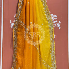 ROYAL GEORGETTE KACHI PATTI SAREE