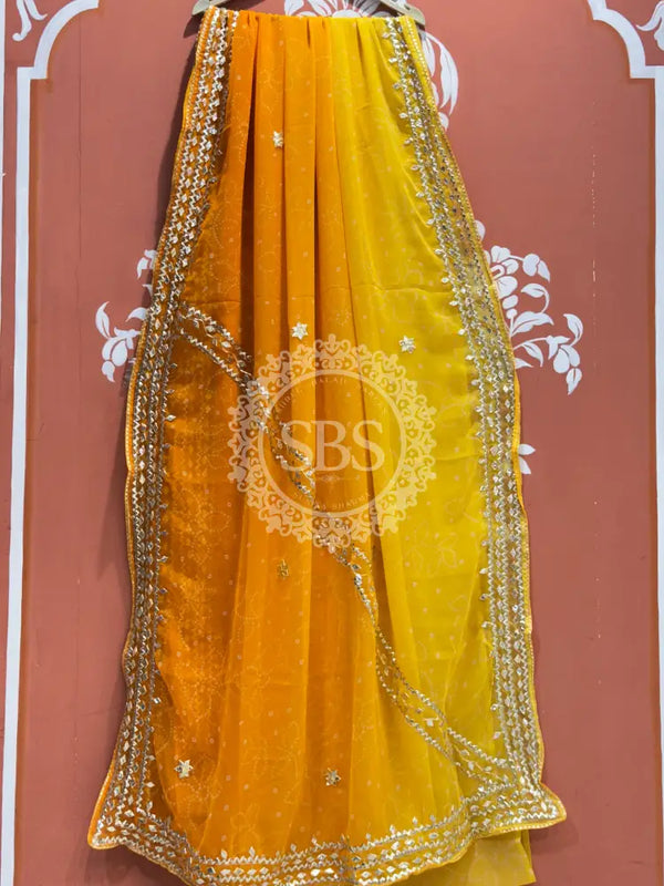 ROYAL GEORGETTE KACHI PATTI SAREE