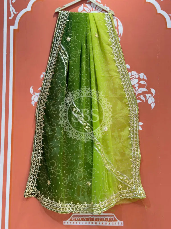 ROYAL GEORGETTE KACHI PATTI SAREE