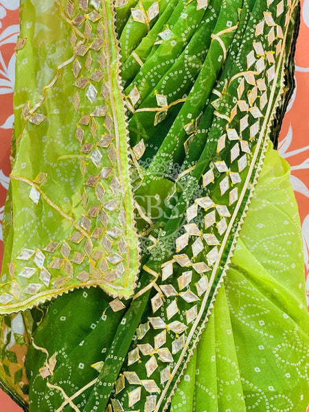 ROYAL GEORGETTE KACHI PATTI SAREE