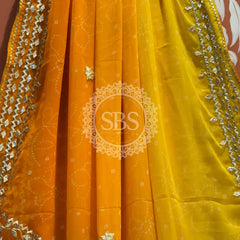 ROYAL GEORGETTE KACHI PATTI SAREE