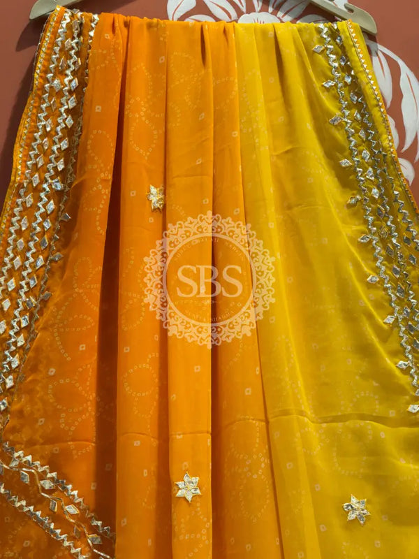 ROYAL GEORGETTE KACHI PATTI SAREE