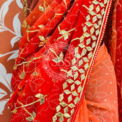 ROYAL GEORGETTE KACHI PATTI SAREE