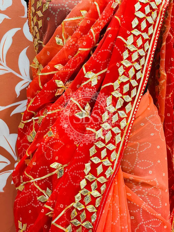 ROYAL GEORGETTE KACHI PATTI SAREE