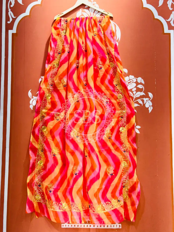 ROYAL GEORGETTE KACHI PATTI SAREE