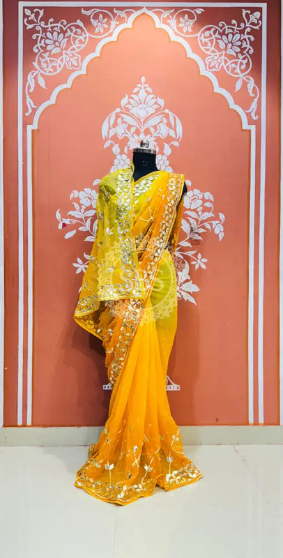 ROYAL GEORGETTE KACHI PATTI SAREE