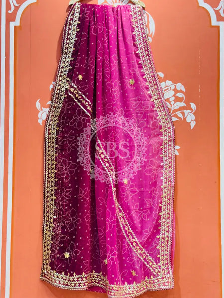ROYAL GEORGETTE KACHI PATTI SAREE