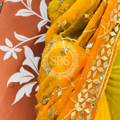 ROYAL GEORGETTE KACHI PATTI SAREE