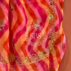 ROYAL GEORGETTE KACHI PATTI SAREE