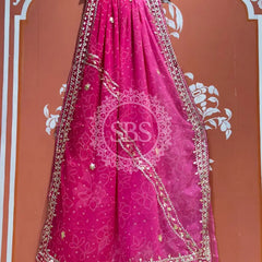 ROYAL GEORGETTE KACHI PATTI SAREE