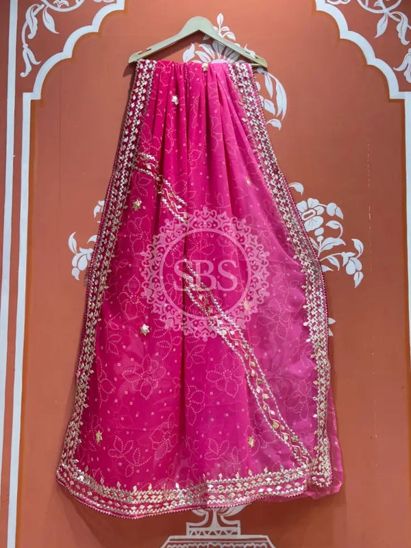 ROYAL GEORGETTE KACHI PATTI SAREE