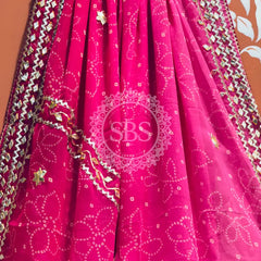 ROYAL GEORGETTE KACHI PATTI SAREE