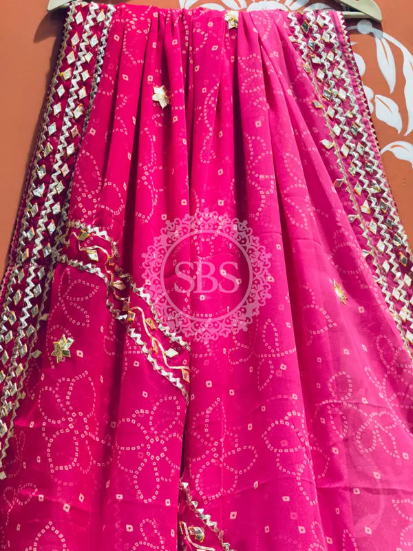 ROYAL GEORGETTE KACHI PATTI SAREE