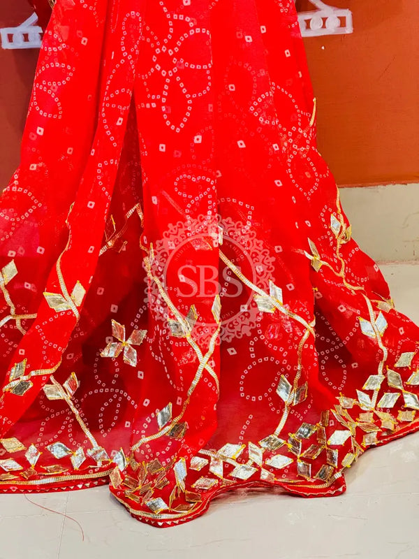 ROYAL GEORGETTE KACHI PATTI SAREE