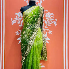 ROYAL GEORGETTE KACHI PATTI SAREE