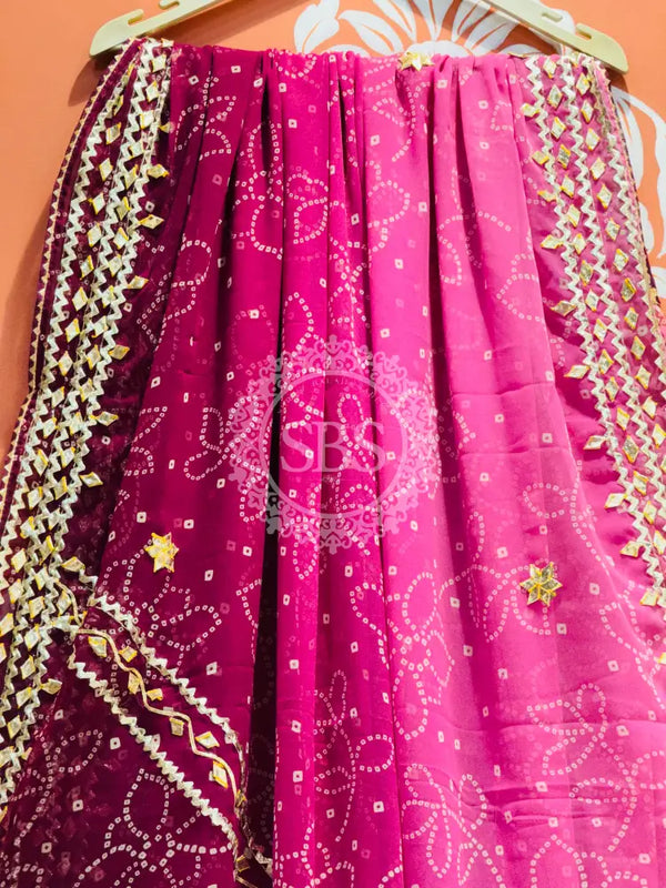 ROYAL GEORGETTE KACHI PATTI SAREE