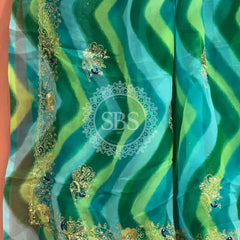 ROYAL GEORGETTE KACHI PATTI SAREE