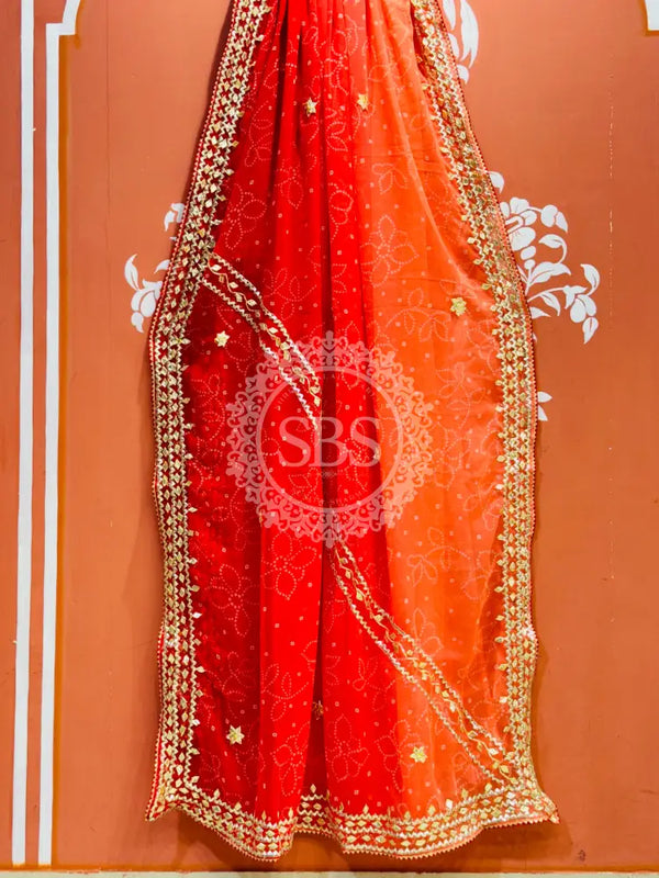ROYAL GEORGETTE KACHI PATTI SAREE