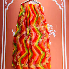 ROYAL GEORGETTE KACHI PATTI SAREE