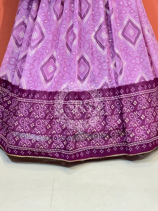 ROYAL GEORGETTE LIGHTWEIGHT FLARED LEHENGA