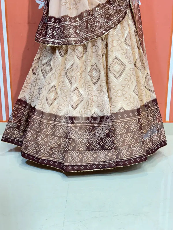 ROYAL GEORGETTE LIGHTWEIGHT FLARED LEHENGA