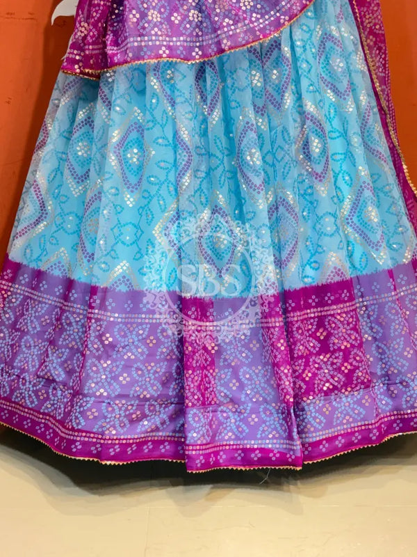 ROYAL GEORGETTE LIGHTWEIGHT FLARED LEHENGA