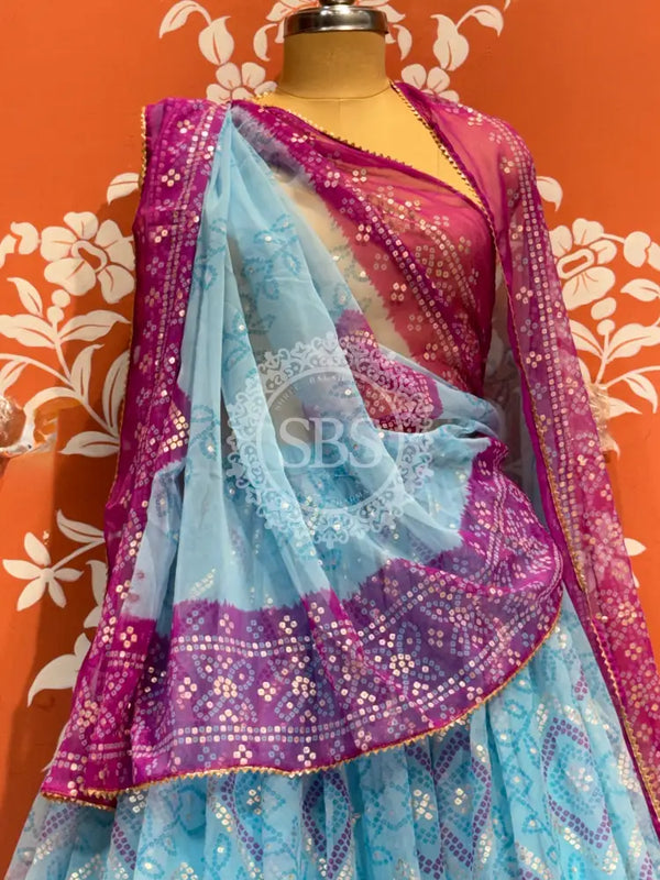 ROYAL GEORGETTE LIGHTWEIGHT FLARED LEHENGA