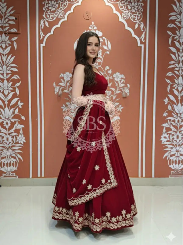 ROYAL VELVET LEHENGA SET