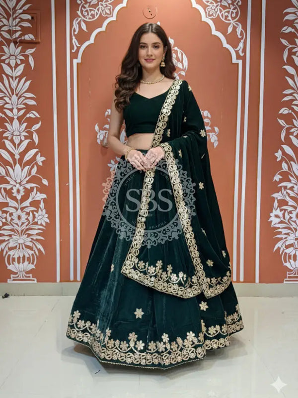ROYAL VELVET LEHENGA SET