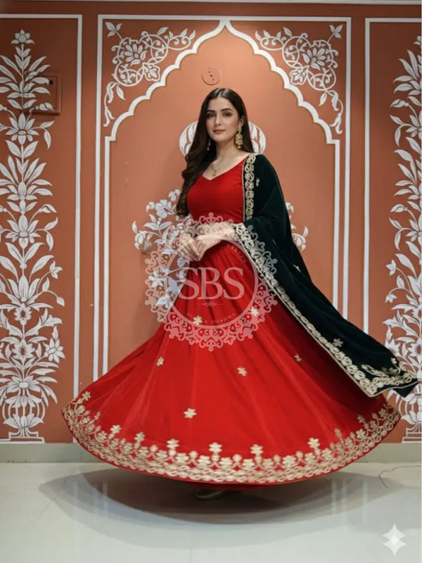 ROYAL VELVET LEHENGA SET