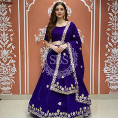ROYAL VELVET LEHENGA SET