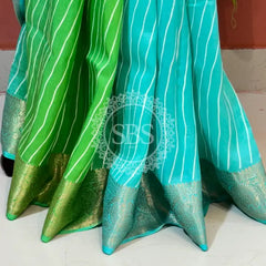 RUSSIAN SILK LEHERIYA SAREE