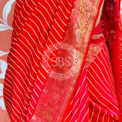 RUSSIAN SILK LEHERIYA SAREE