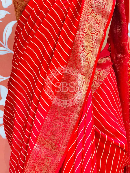RUSSIAN SILK LEHERIYA SAREE