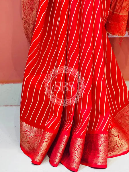 RUSSIAN SILK LEHERIYA SAREE